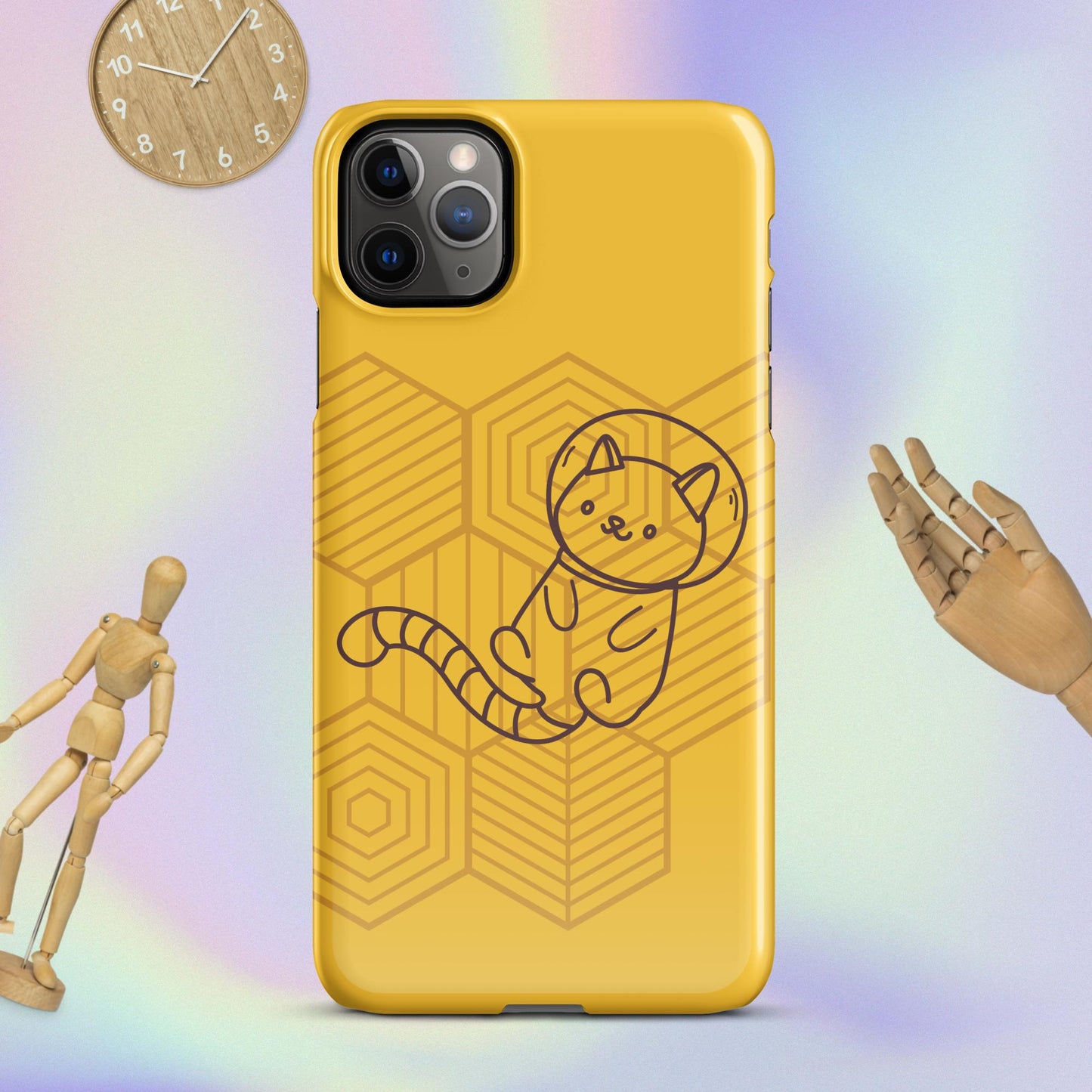 Galactic Whiskers: The Purr-fect Snap Case for iPhone® Adventures! Cute Cat Snap Case for your iPhone®
