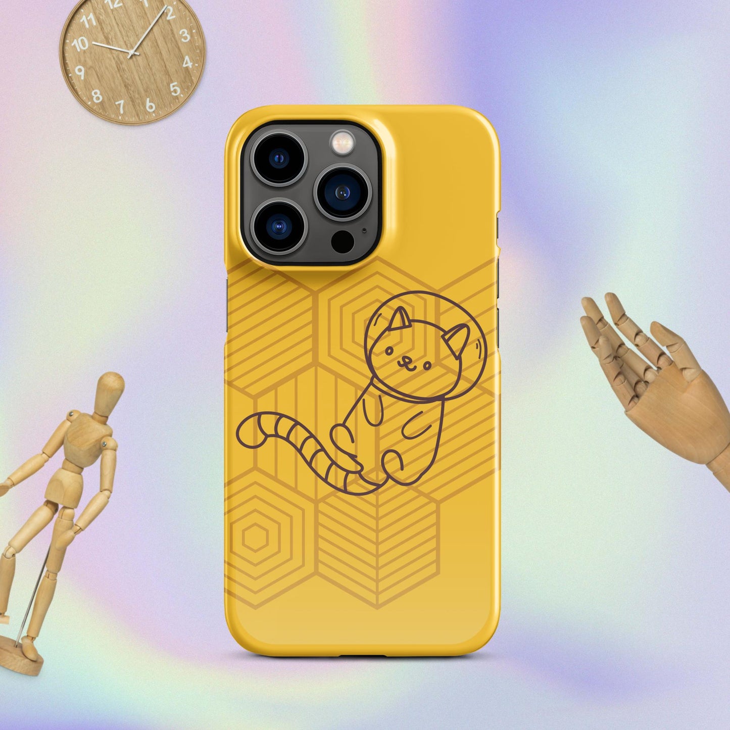 Galactic Whiskers: The Purr-fect Snap Case for iPhone® Adventures! Cute Cat Snap Case for your iPhone®