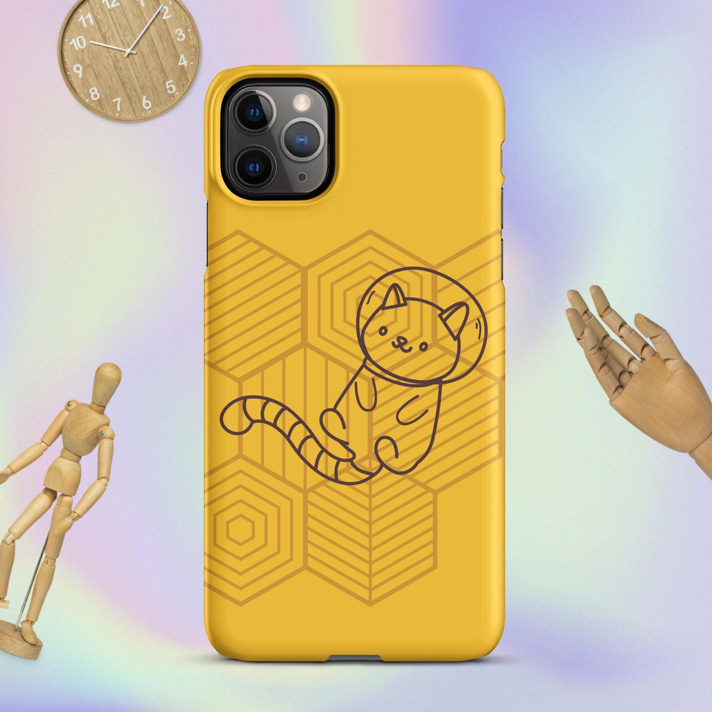 Galactic Whiskers: The Purr-fect Snap Case for iPhone® Adventures! Cute Cat Snap Case for your iPhone®