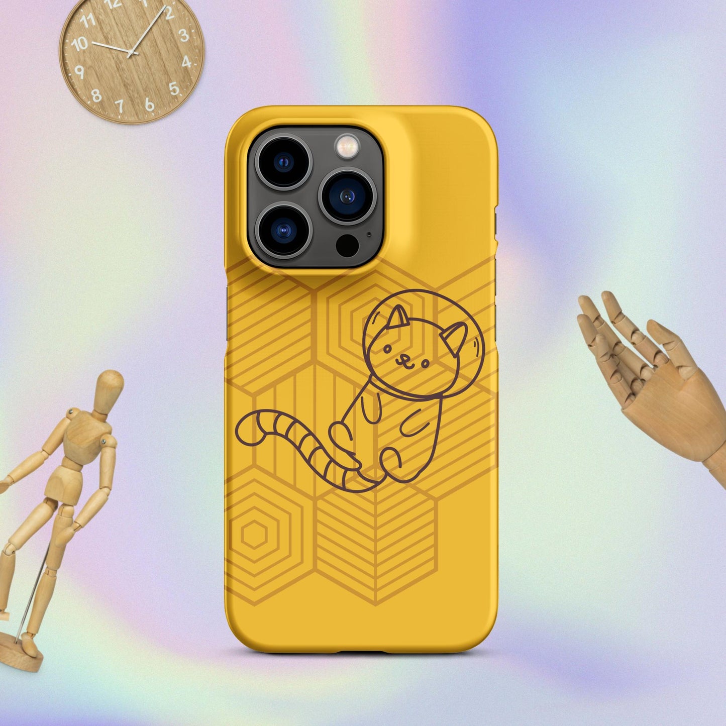Galactic Whiskers: The Purr-fect Snap Case for iPhone® Adventures! Cute Cat Snap Case for your iPhone®