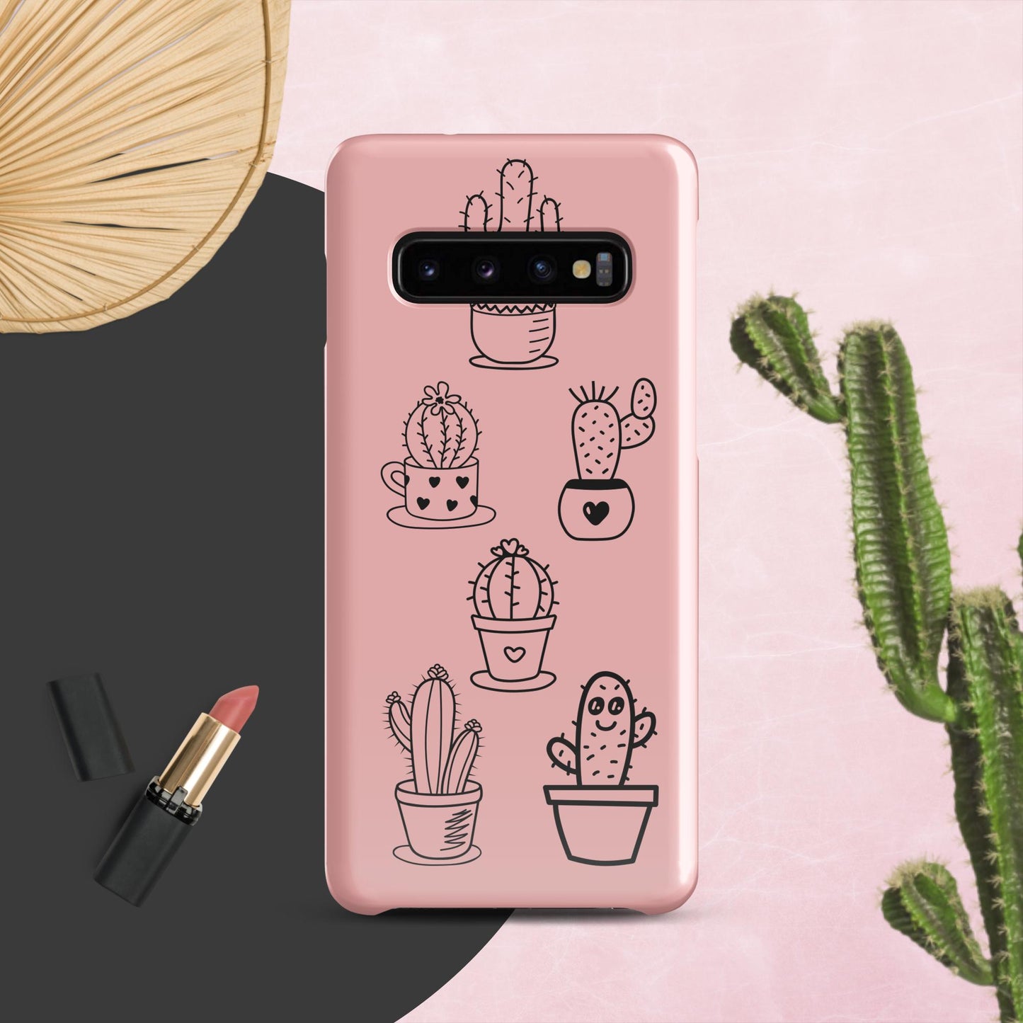 Pink Cactus Snap case for Samsung® Adorable Cacti Delight: Embrace Cuteness with our Charming Samsung Case!