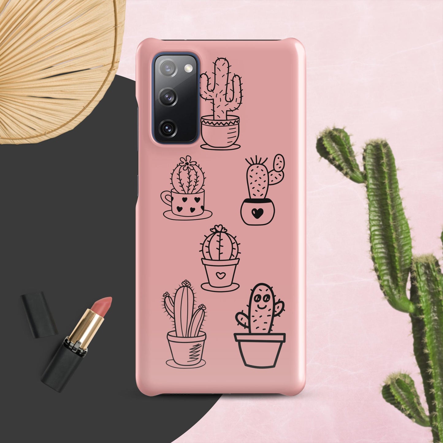 Pink Cactus Snap case for Samsung® Adorable Cacti Delight: Embrace Cuteness with our Charming Samsung Case!
