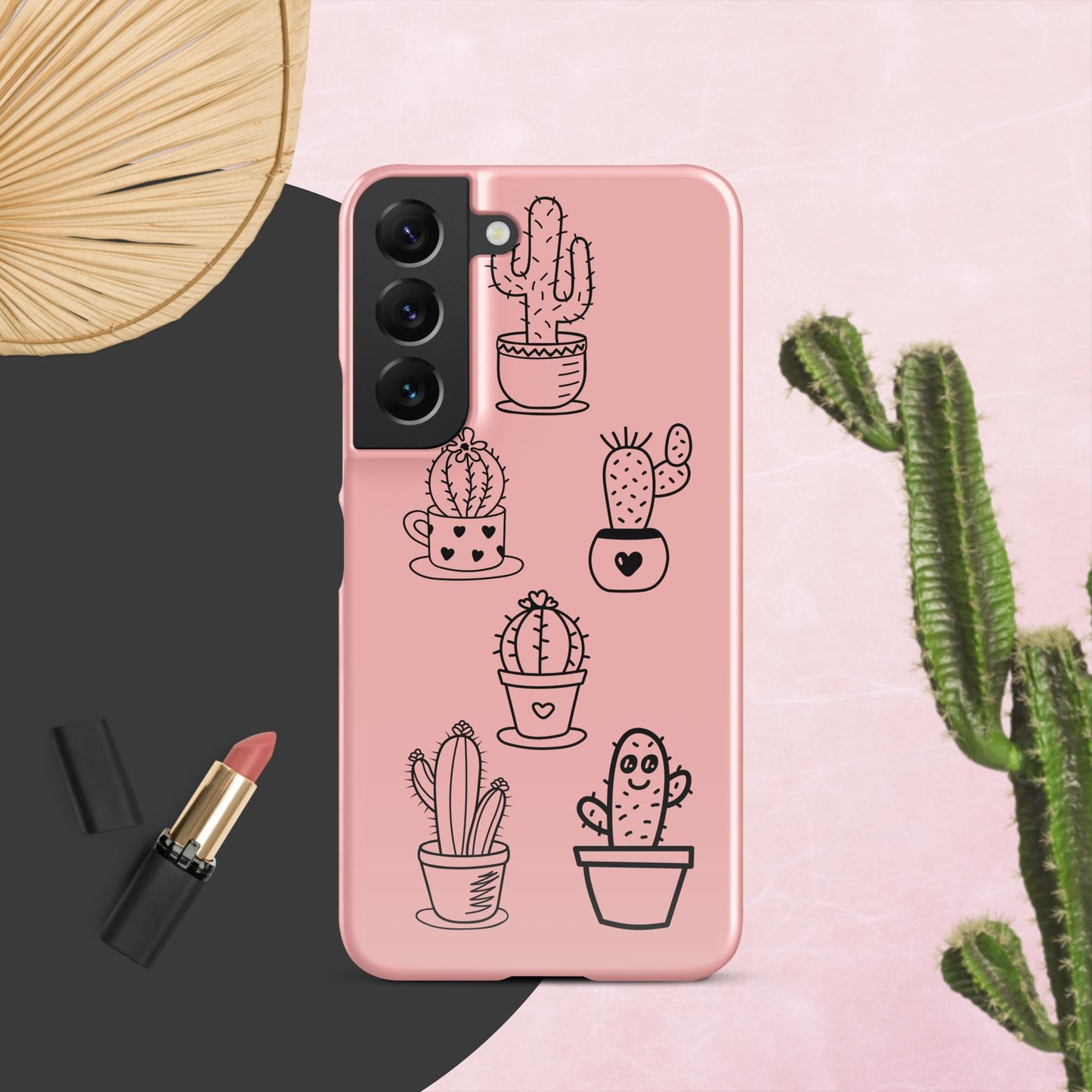 Pink Cactus Snap case for Samsung® Adorable Cacti Delight: Embrace Cuteness with our Charming Samsung Case!
