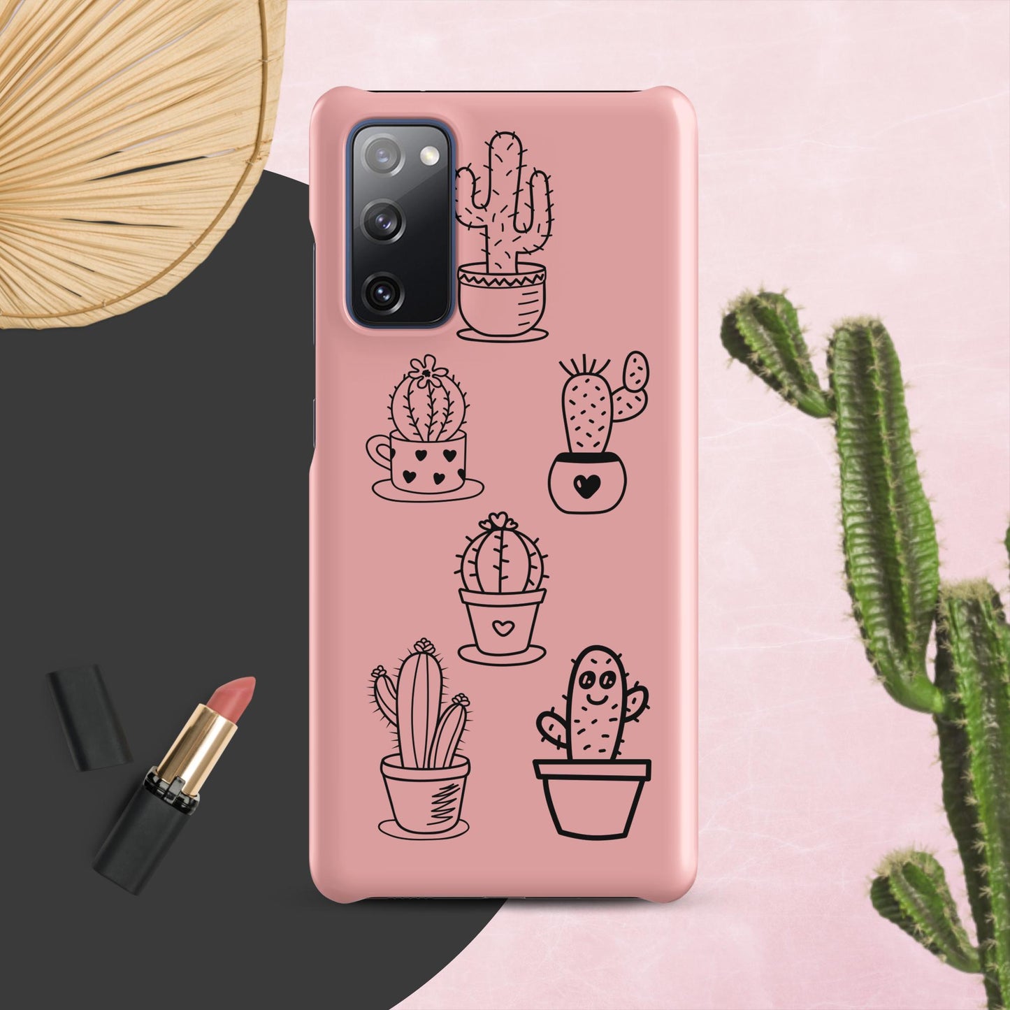 Pink Cactus Snap case for Samsung® Adorable Cacti Delight: Embrace Cuteness with our Charming Samsung Case!