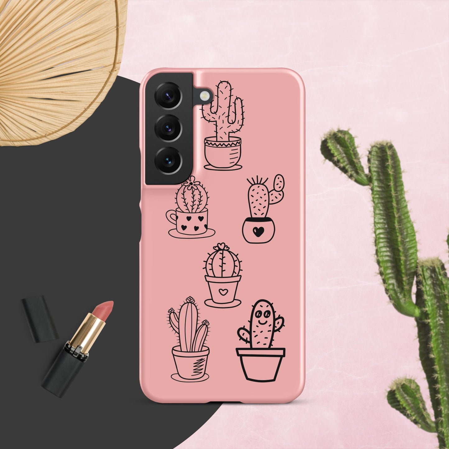 Pink Cactus Snap case for Samsung® Adorable Cacti Delight: Embrace Cuteness with our Charming Samsung Case!