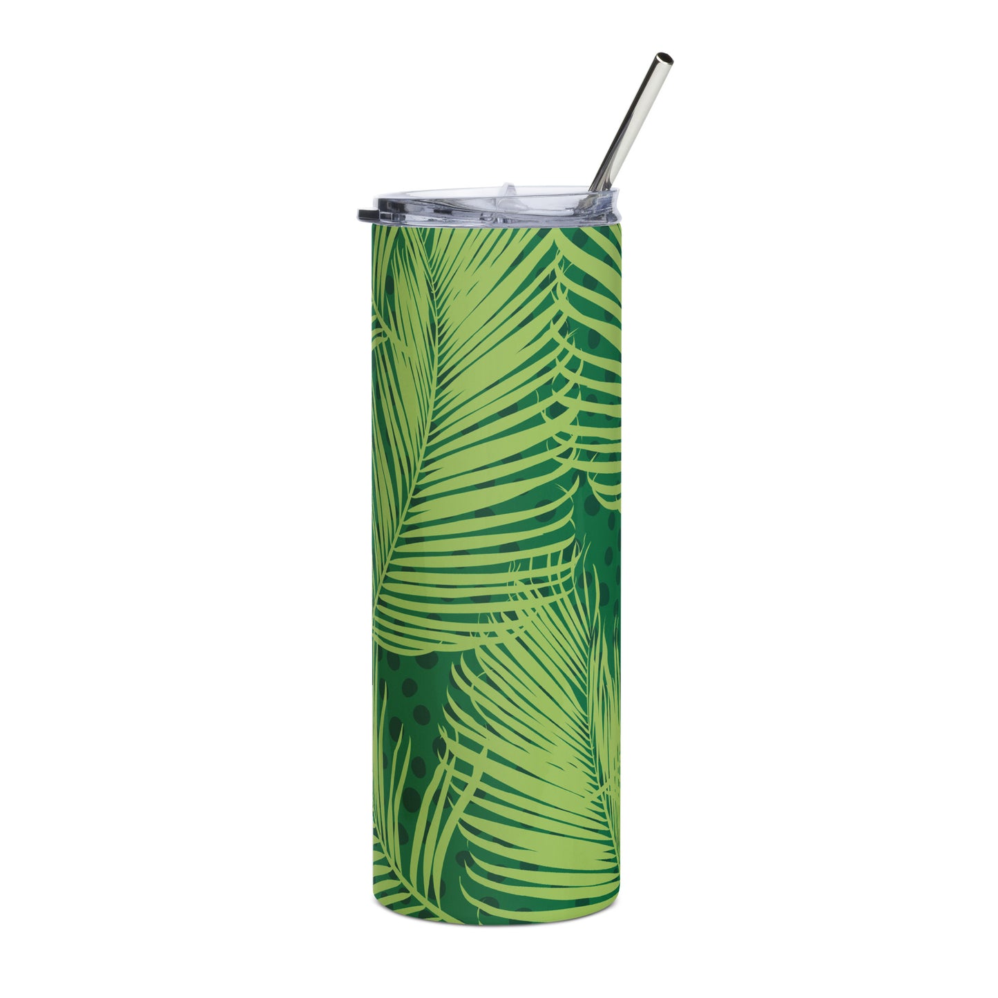 Tropical Leaves Stainless Steel Tumbler (20 oz.)