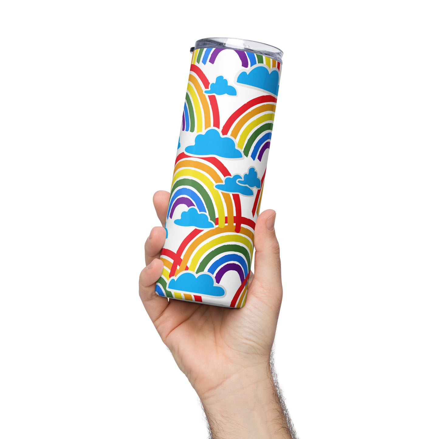 Colorful Rainbows Stainless Steel Tumbler (20 oz.)