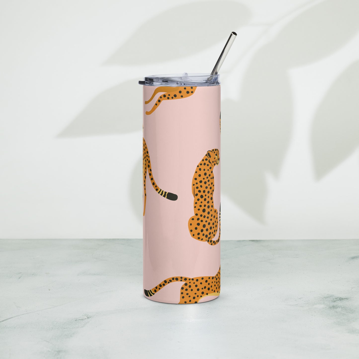 Playful Cheetah Stainless Steel Tumbler (20 oz.)