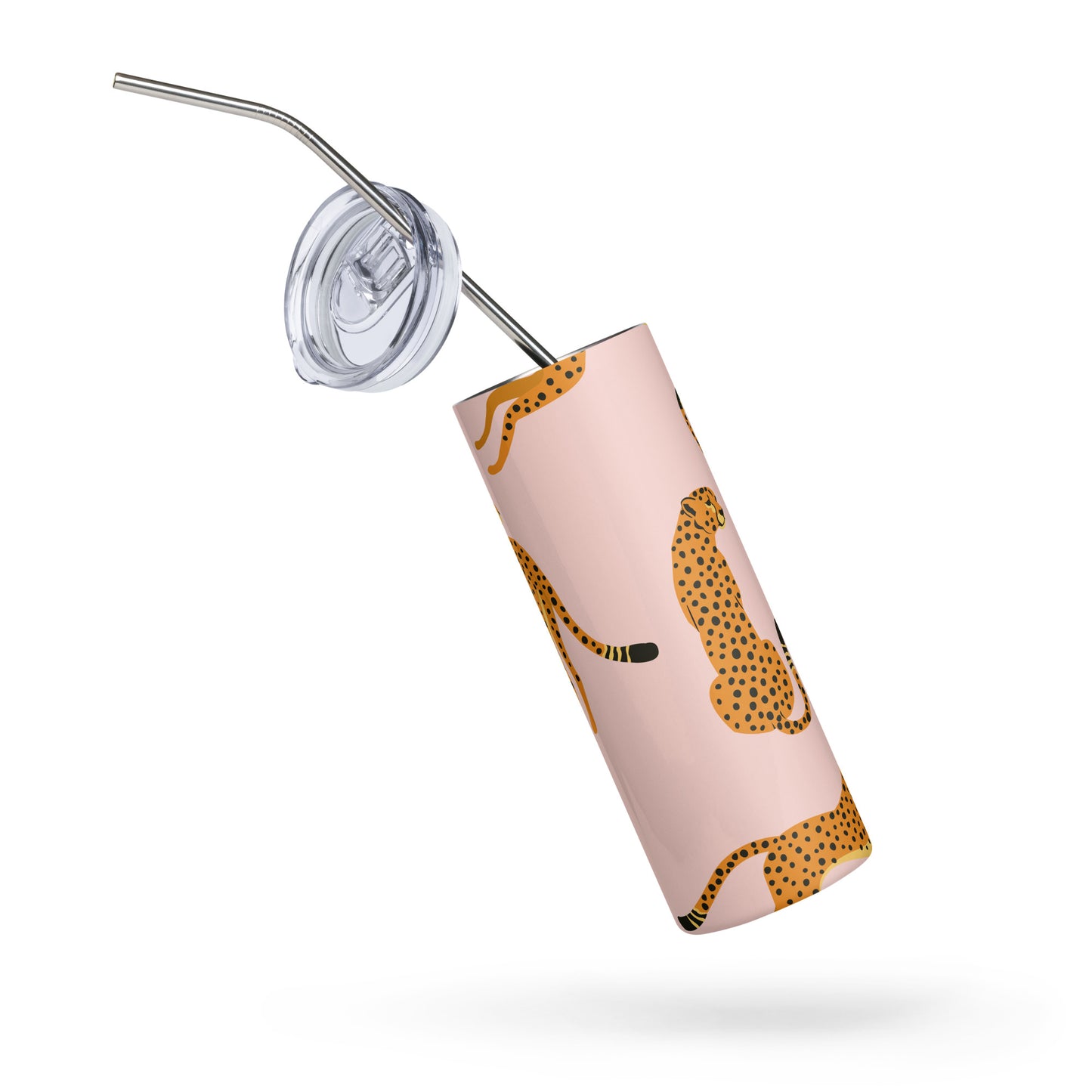 Playful Cheetah Stainless Steel Tumbler (20 oz.)
