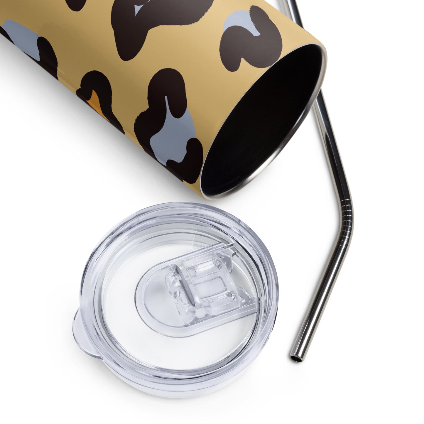 Colorful Cheetah Pattern Stainless Steel Tumbler (20 oz.)