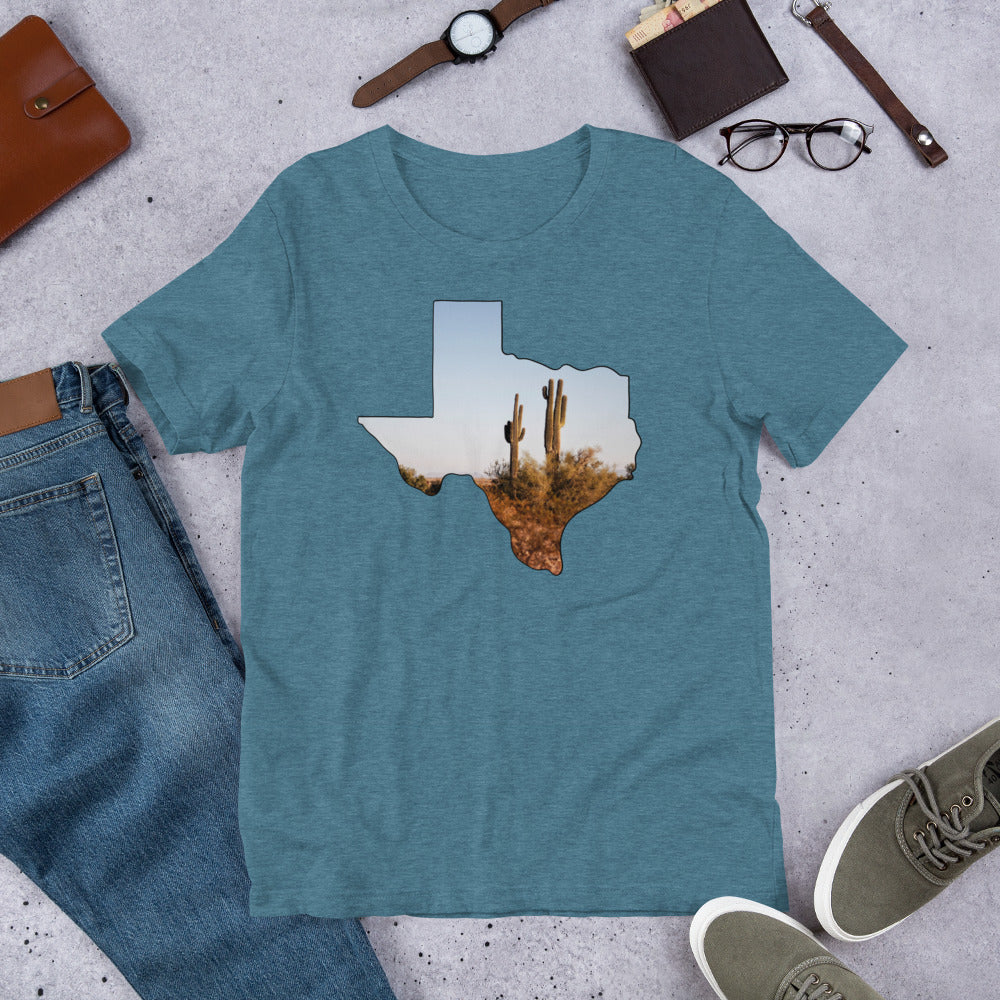 Unisex Texas Cactus T-shirt | Texas Shirt, Texas Tee, Texas Tshirt, Tshirts for Women, Texas Gift Shirt, Tshirts for Men, State Shirt