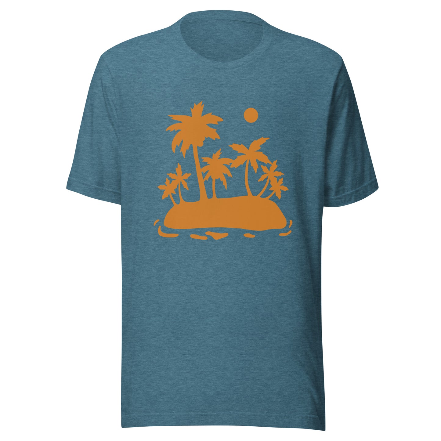 Palm Trees and Sun Unisex t-shirt, Shirt with Palm Trees and Sun, Vacation Summer Shirt for an Island