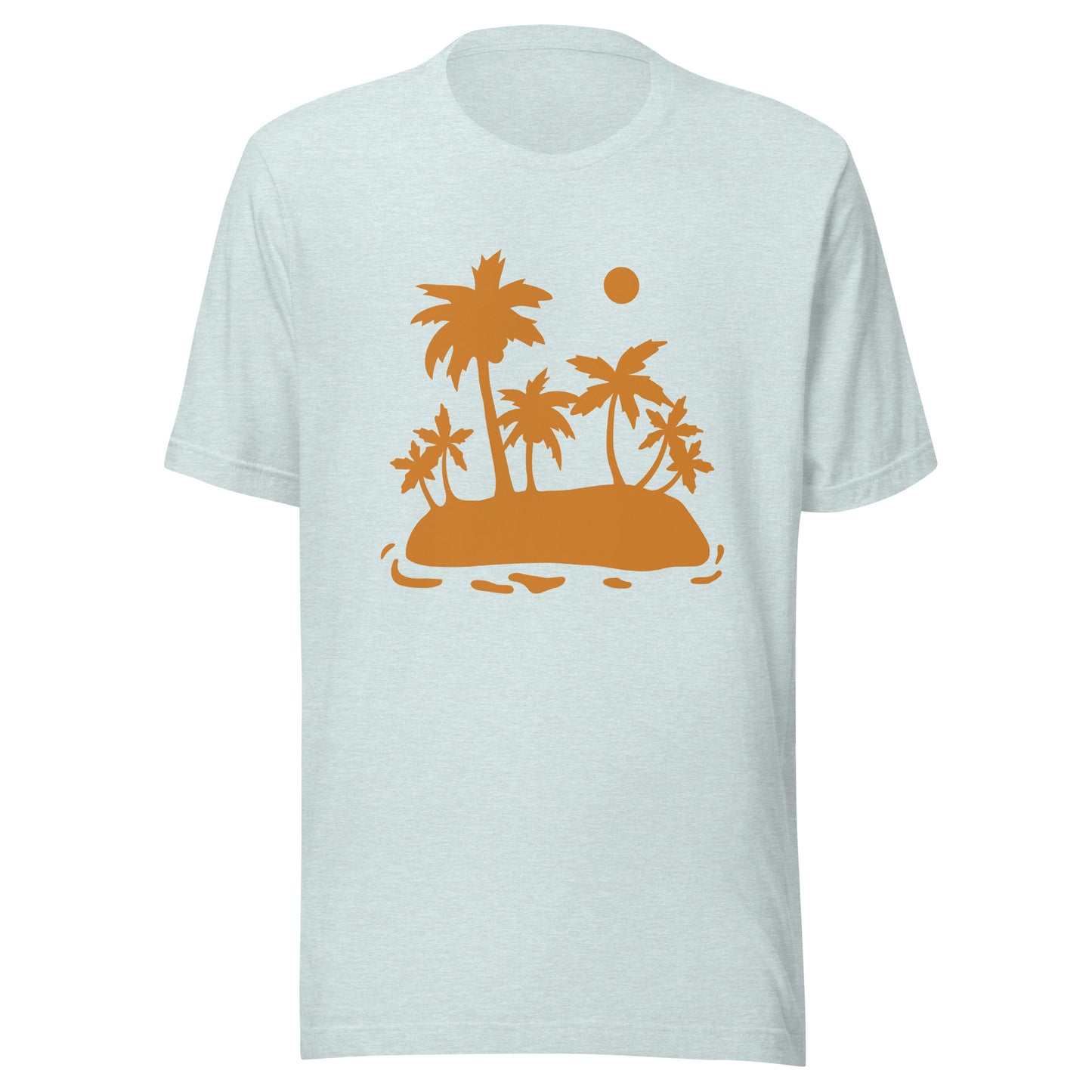Palm Trees and Sun Unisex t-shirt, Shirt with Palm Trees and Sun, Vacation Summer Shirt for an Island