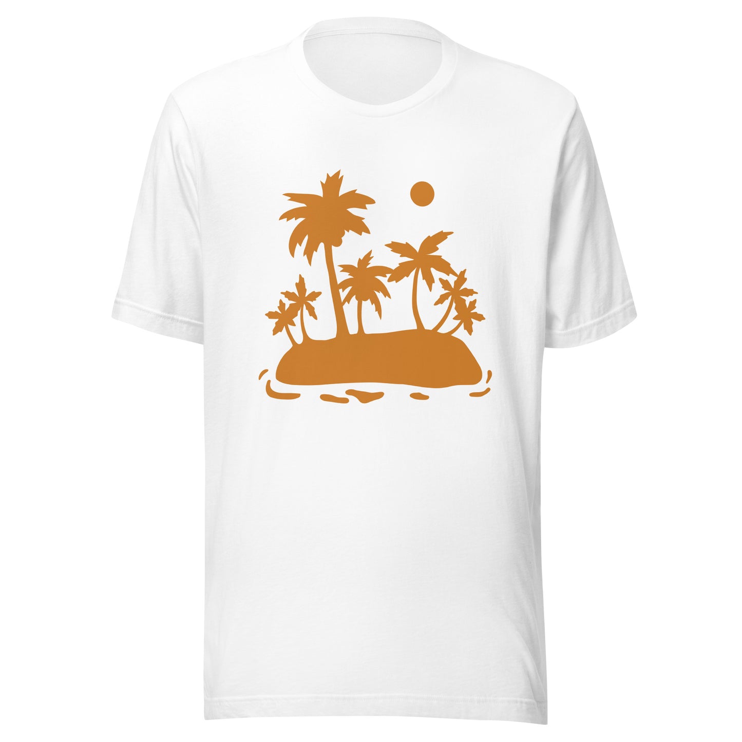 Palm Trees and Sun Unisex t-shirt, Shirt with Palm Trees and Sun, Vacation Summer Shirt for an Island