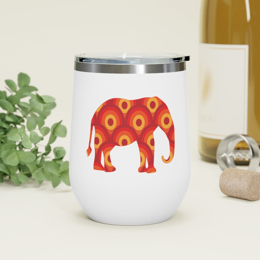 12oz Insulated Elephant Wine Tumbler