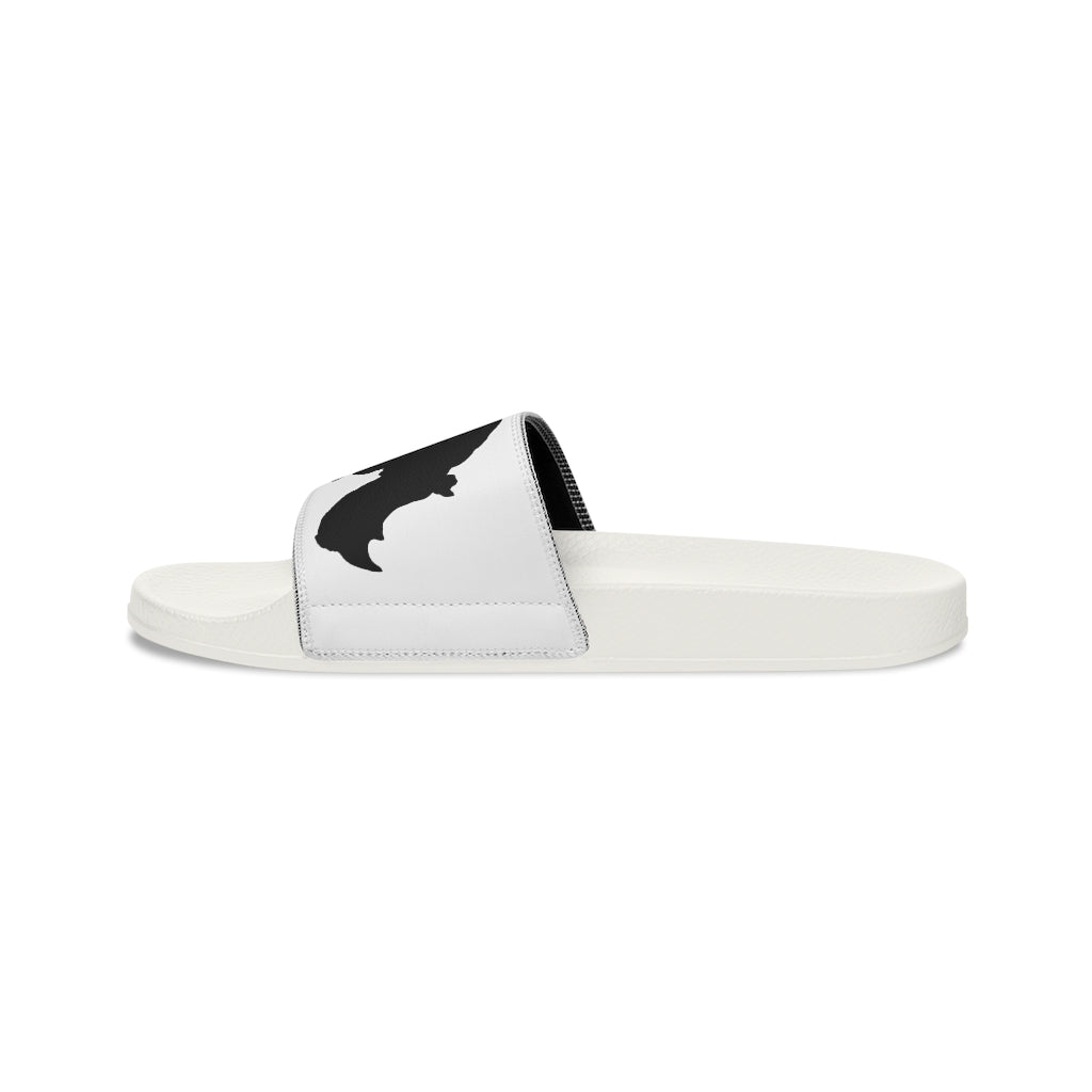 Men's Slide Sandals with Rhino Design, Rhino Sandals for Men, Men's Slippers with Removable Straps, Sandals with African Rhino, Men's Shoes