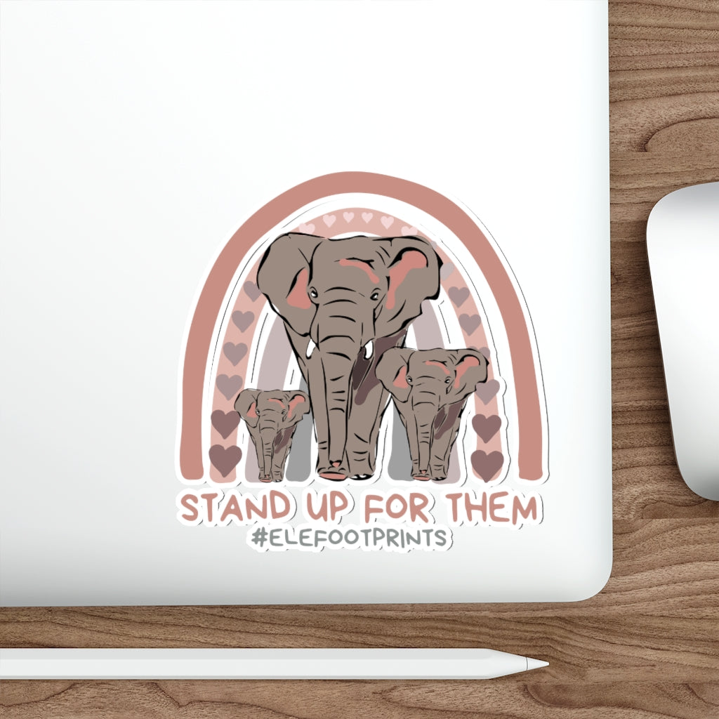 Die-Cut Elephant Stickers