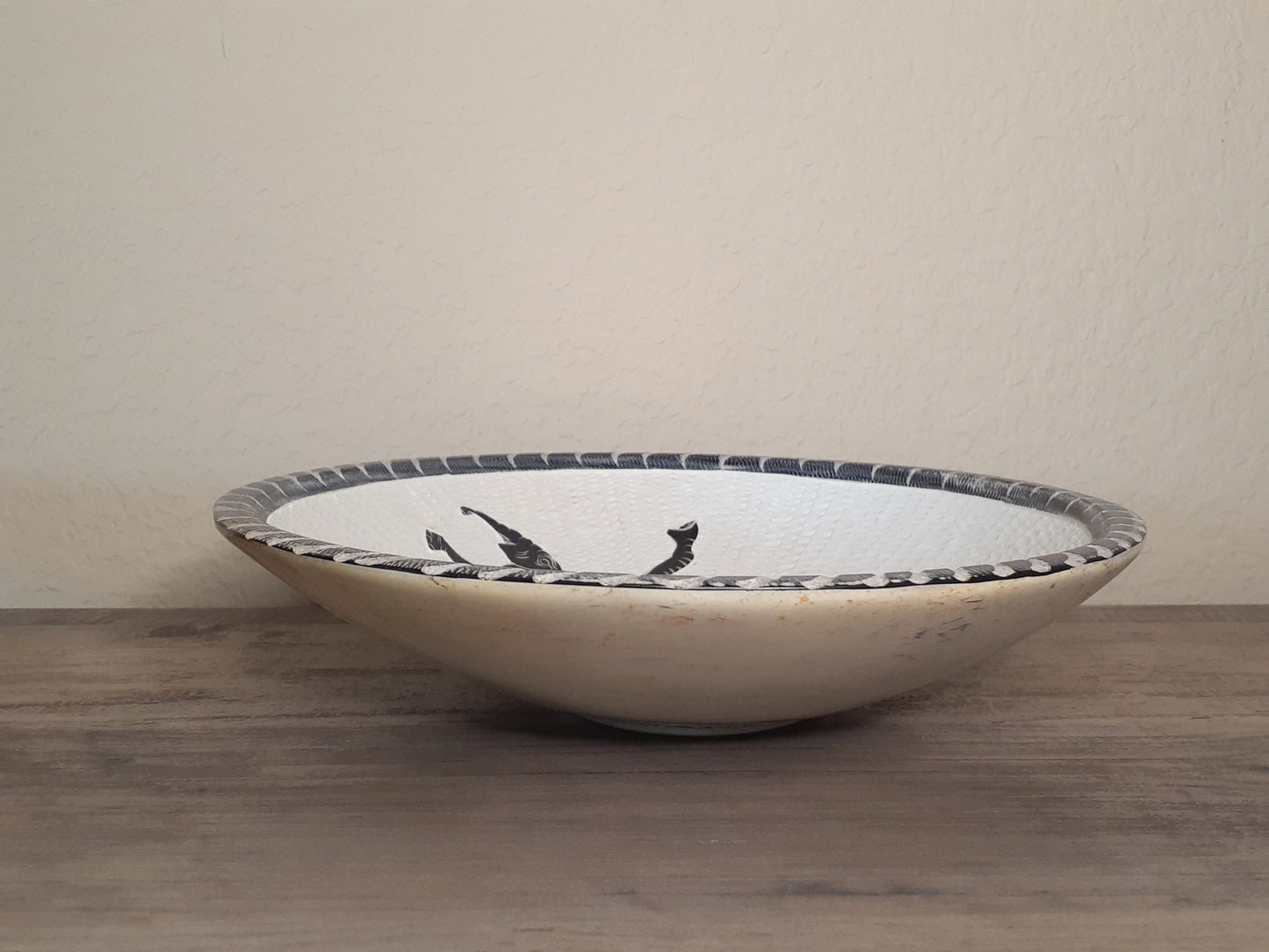 Large Decorative Soapstone Bowls