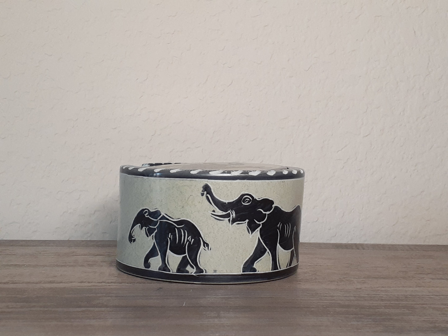 Decorative Elephant Soapstone Coaster Set of Six