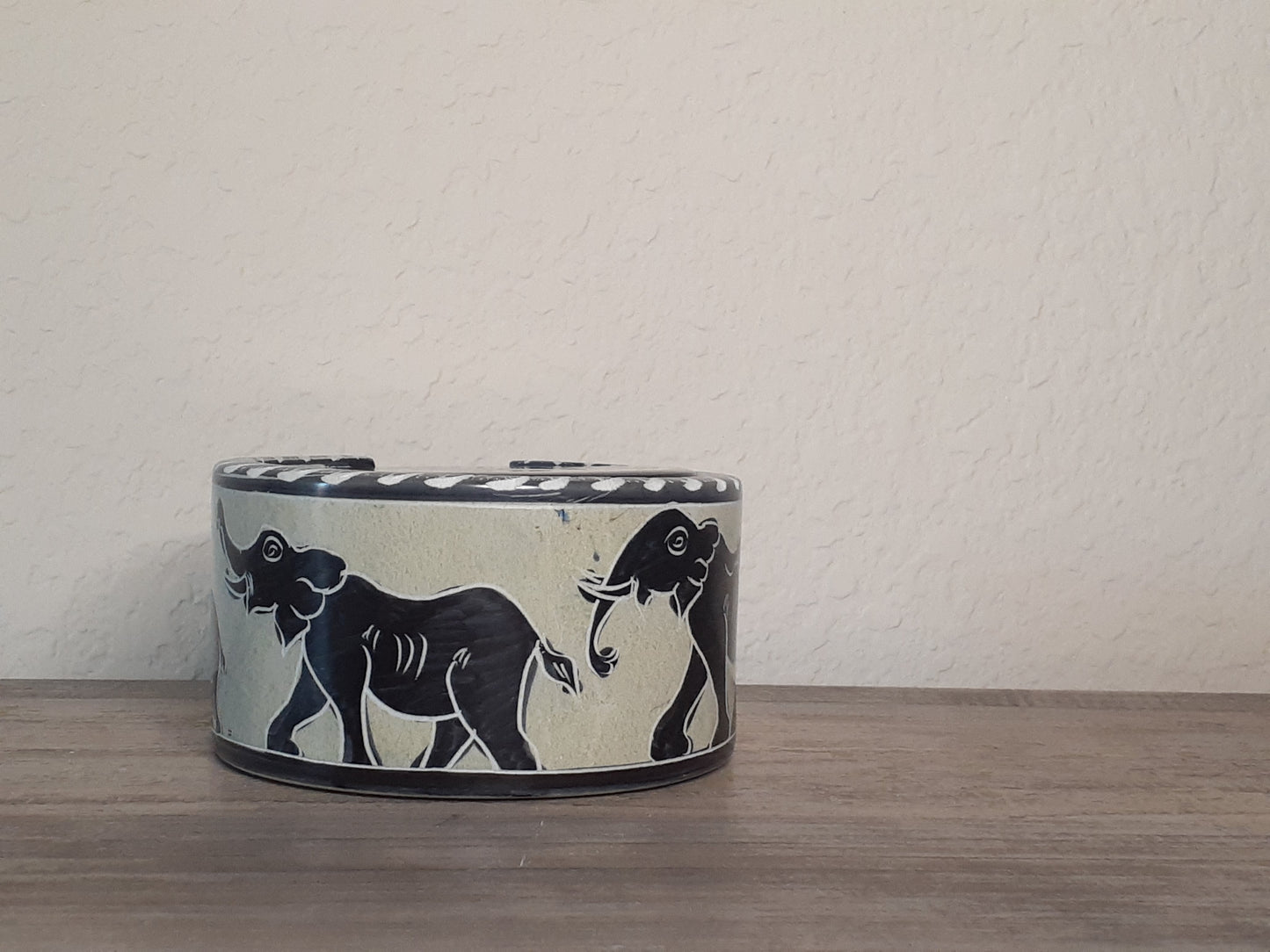 Decorative Elephant Soapstone Coaster Set of Six