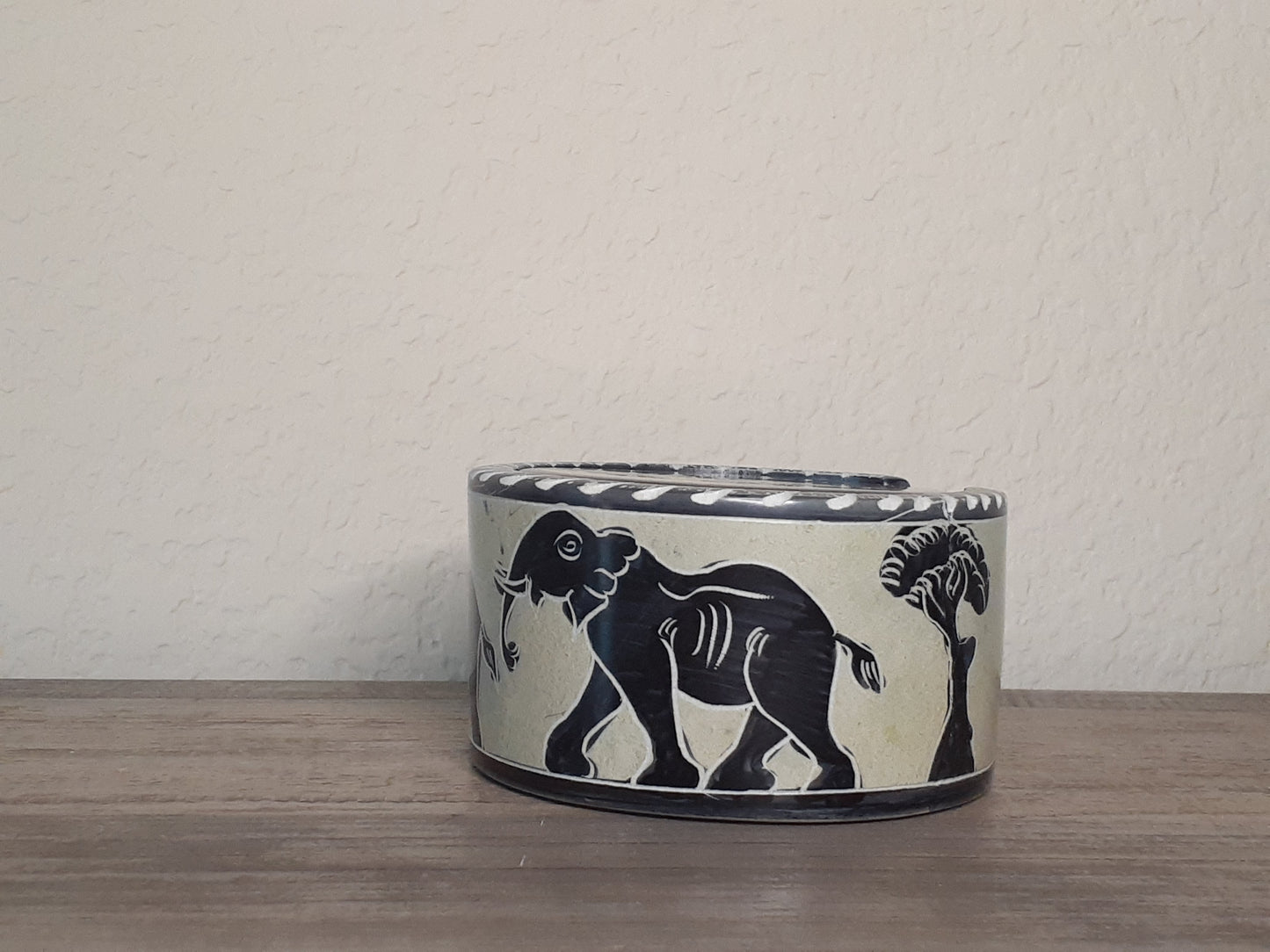 Decorative Elephant Soapstone Coaster Set of Six
