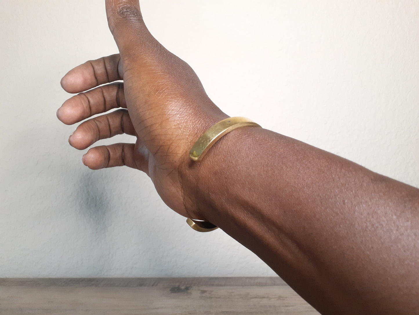 Handmade African Elephant Brass Bracelet - Elephant Head