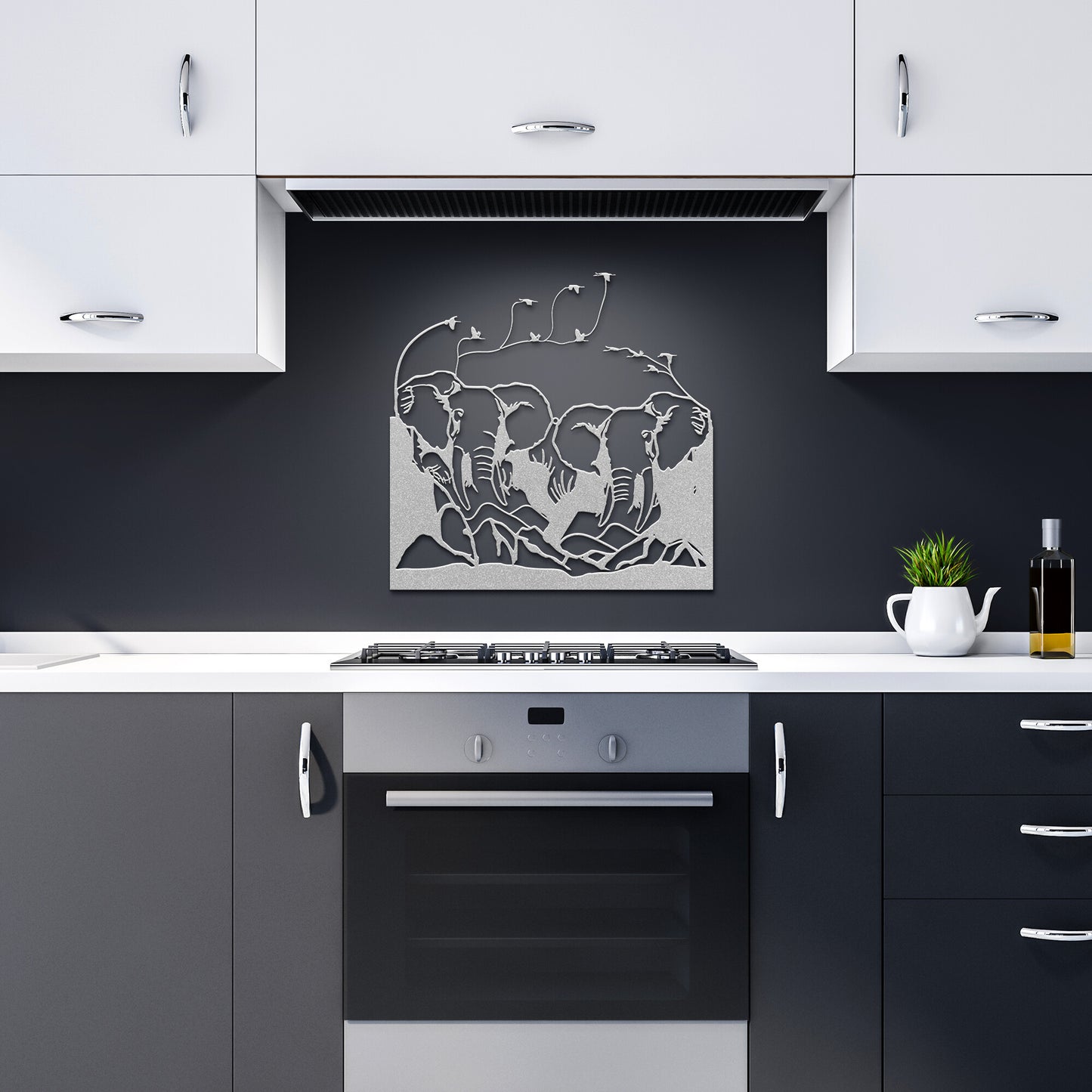 Jumbo Elephant Metal Sign | Elephant Metal Wall Décor | Metal Wall Art | African Elephant Metal Art| Nature Sign | Wedding Gift | Elephant Metal Art | Housewarming Gift