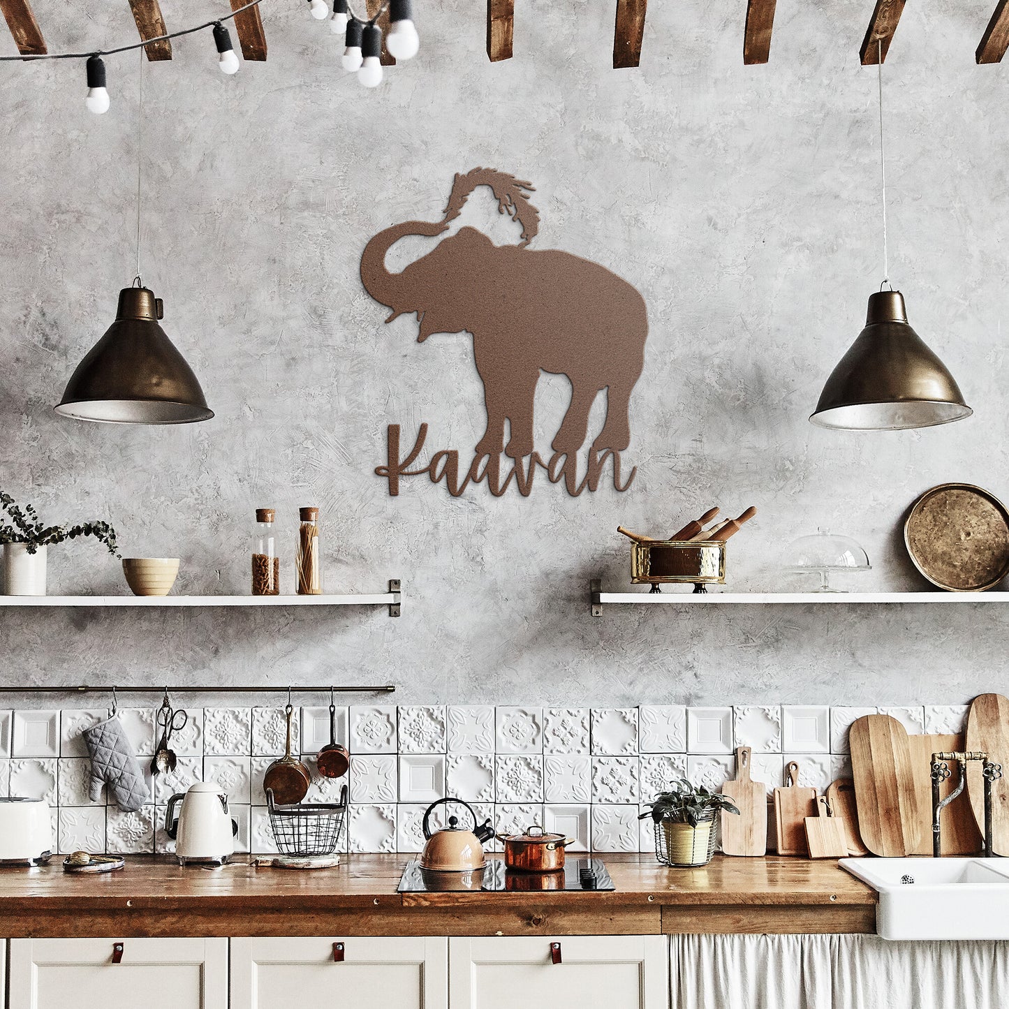 Kaavan Elephant Metal Sign | Elephant Metal Wall Decor | Metal Wall Art | Asian Elephant Metal Art| Kaavan Sign | Wedding Gift | Elephant Metal Art | Housewarming Gift
