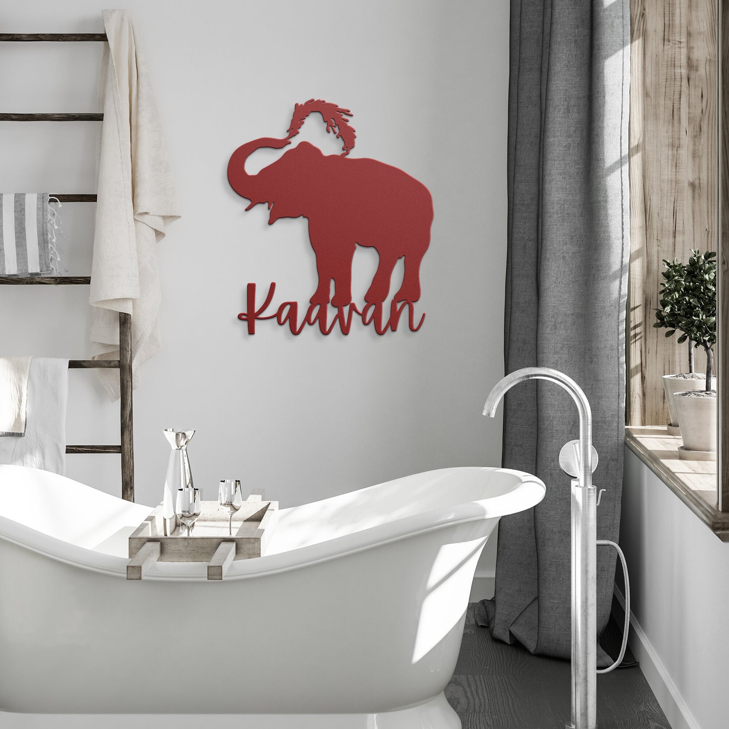 Kaavan Elephant Metal Sign | Elephant Metal Wall Decor | Metal Wall Art | Asian Elephant Metal Art| Kaavan Sign | Wedding Gift | Elephant Metal Art | Housewarming Gift