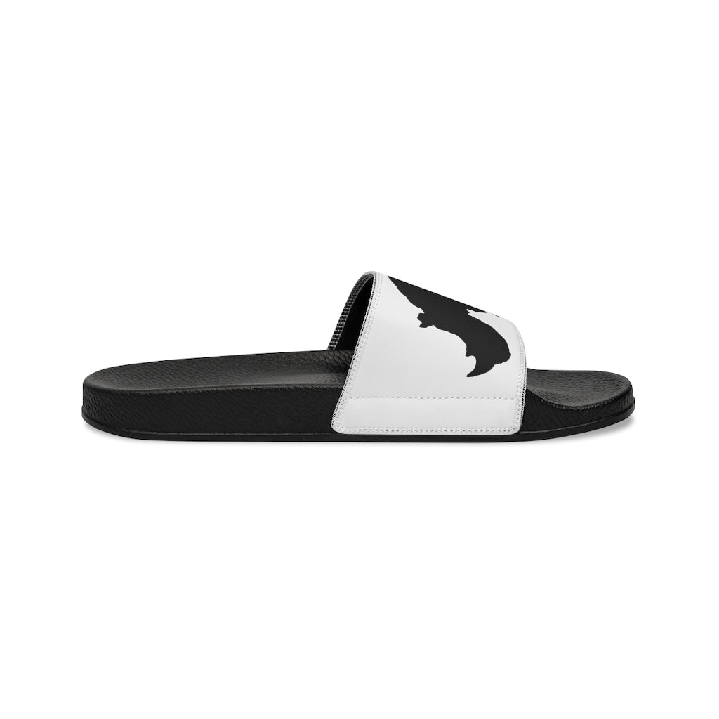 Men's Slide Sandals with Rhino Design, Rhino Sandals for Men, Men's Slippers with Removable Straps, Sandals with African Rhino, Men's Shoes