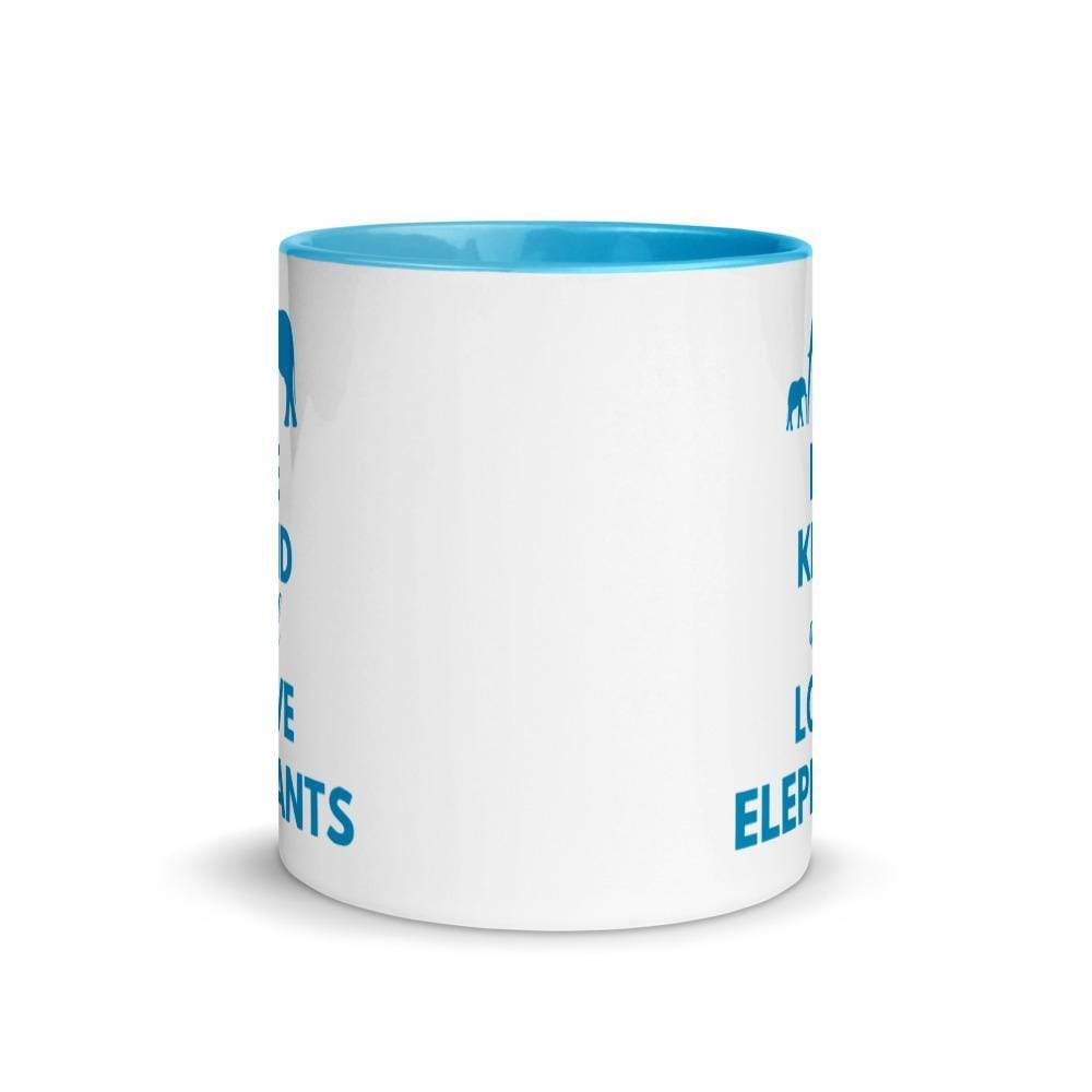 Be Kind and Love Elephants 11oz. Black Accent Mugs