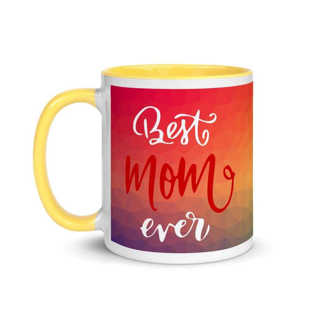 Best Mom Ever Elephant Accent Mug