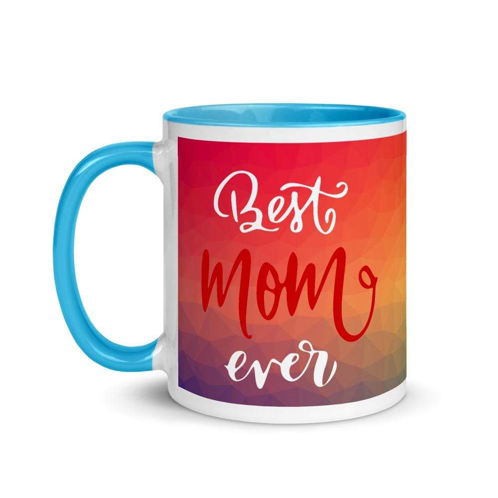 Best Mom Ever Elephant Accent Mug