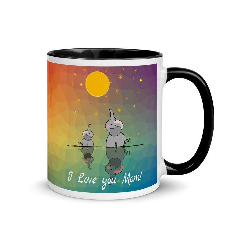 Best Mom Ever Elephant Accent Mug