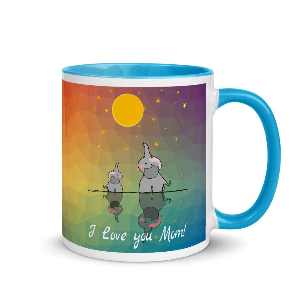 Best Mom Ever Elephant Accent Mug