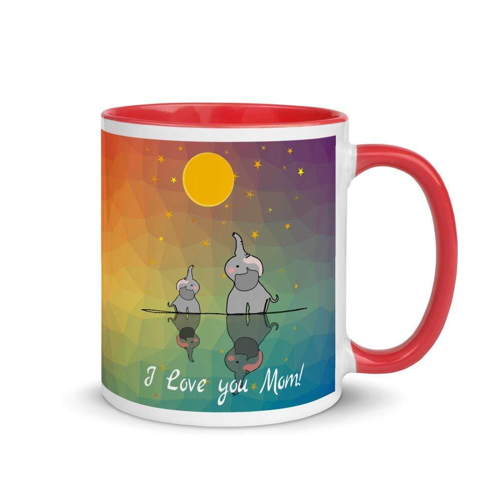 Best Mom Ever Elephant Accent Mug
