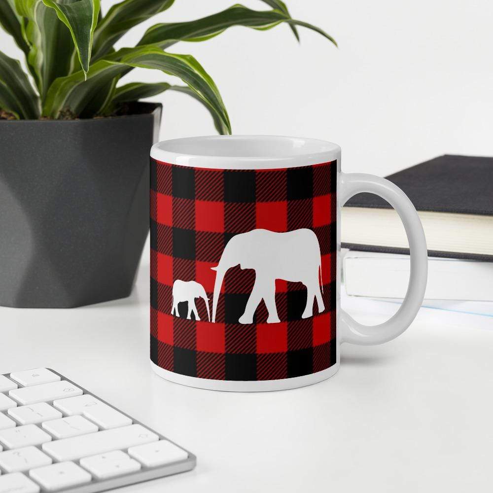 Buffalo Print Ellies on a Mug