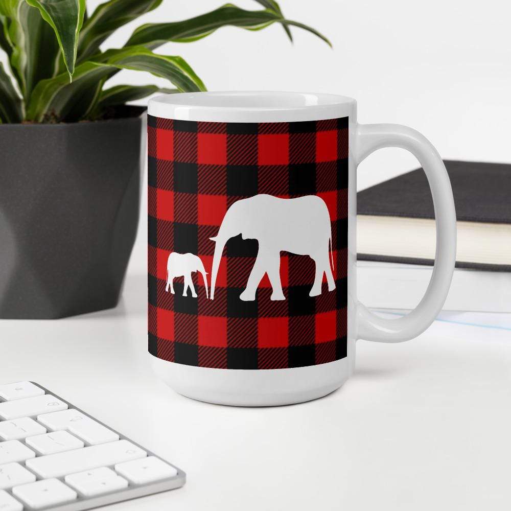 Buffalo Print Ellies on a Mug