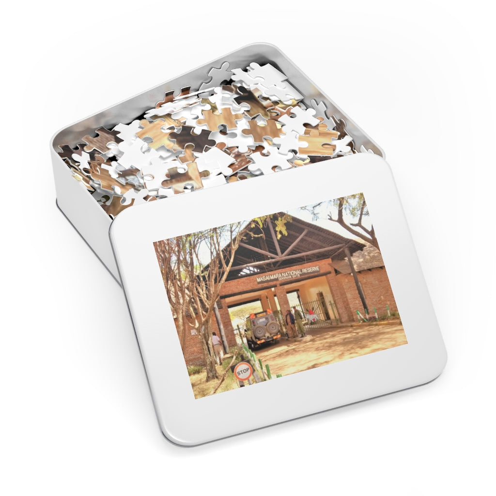 Masai Mara Safari Puzzle with 252 Pieces or 500 Piece Jigsaw Puzzle for Adults | Safari Jigsaw Puzzle for Adults | Family Games