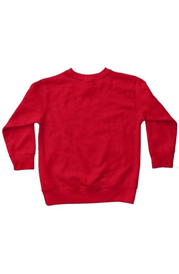 Cozy Vibes Kid's Sweatshirt - Red - Elephant Footprints