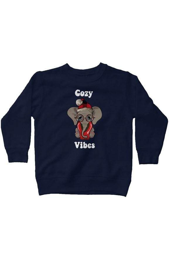 Cozy Vibes Sweatshirt - Navy - Elephant Footprints