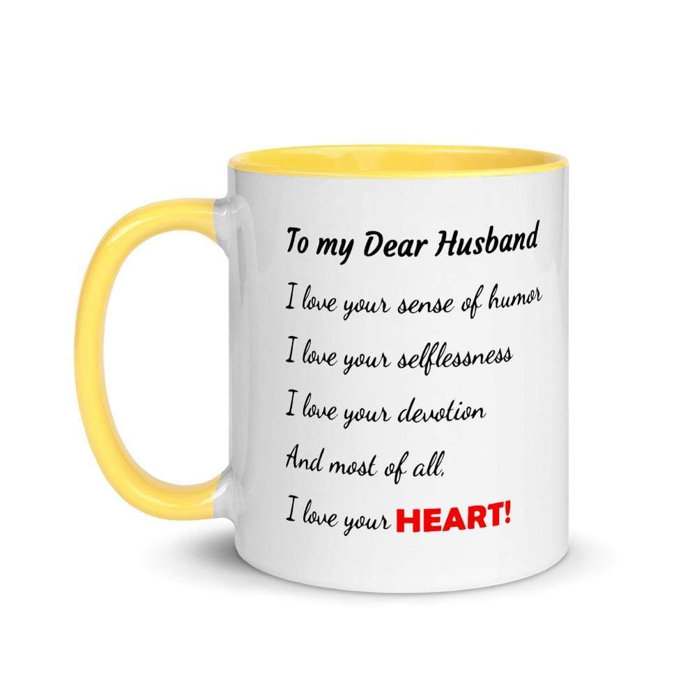 Dear Husband Elephant Accent Mugs