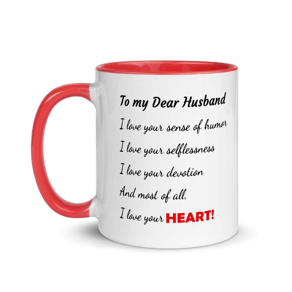 Dear Husband Elephant Accent Mugs