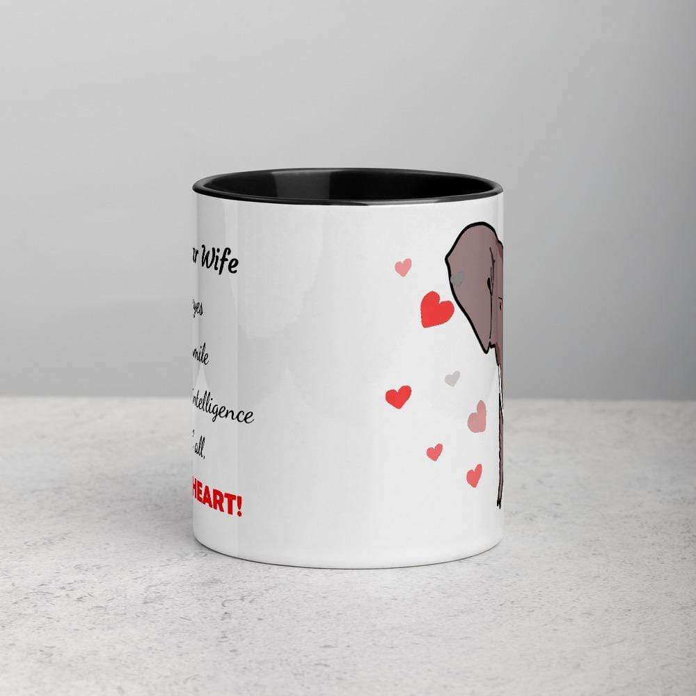 Dear Wife Elephant Accent Mugs
