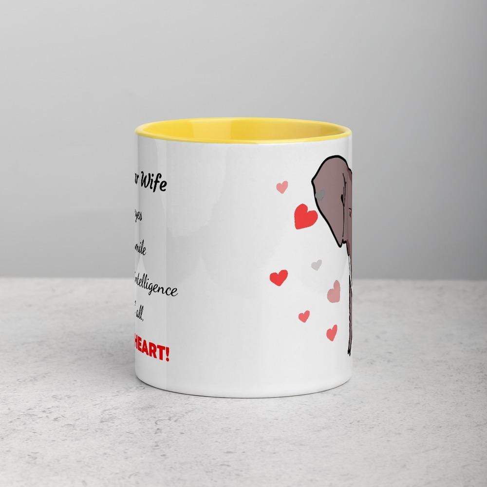 Dear Wife Elephant Accent Mugs