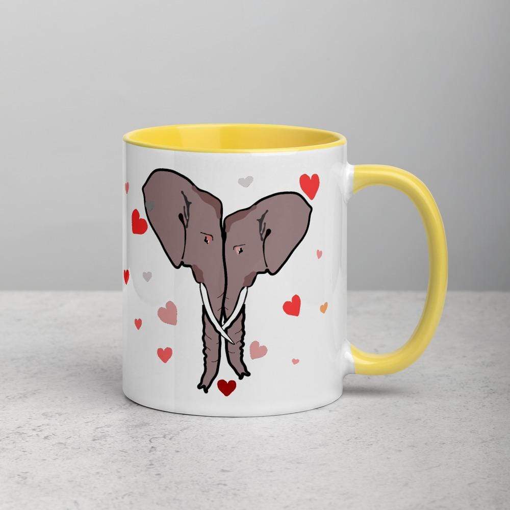 Dear Wife Elephant Accent Mugs