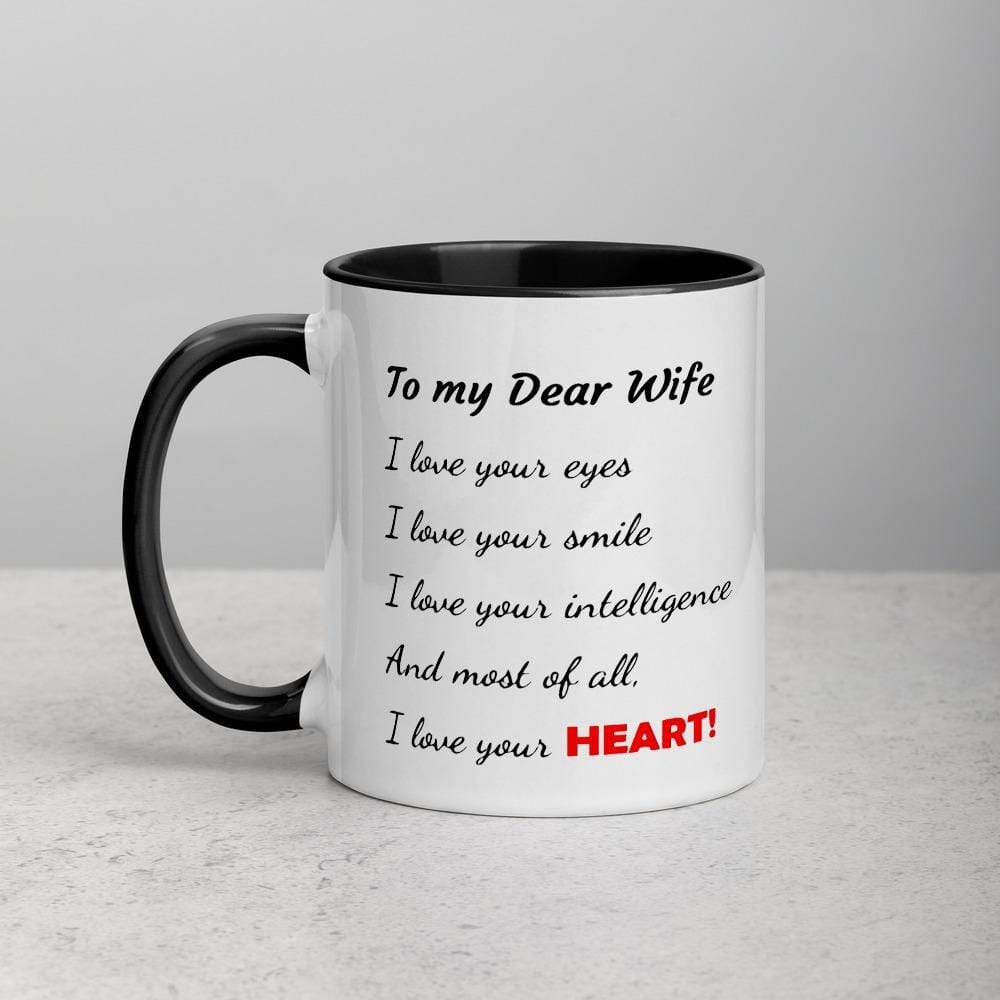 Dear Wife Elephant Accent Mugs