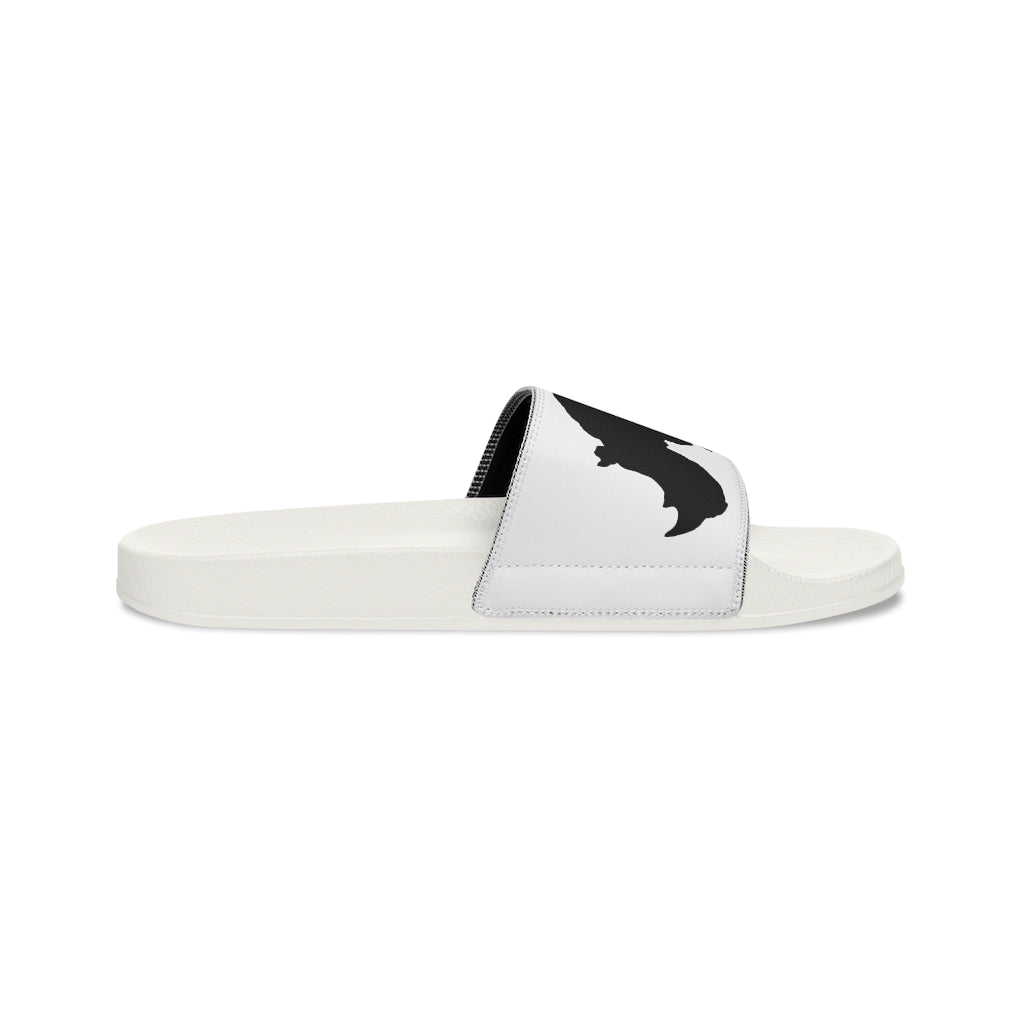 Men's Slide Sandals with Rhino Design, Rhino Sandals for Men, Men's Slippers with Removable Straps, Sandals with African Rhino, Men's Shoes
