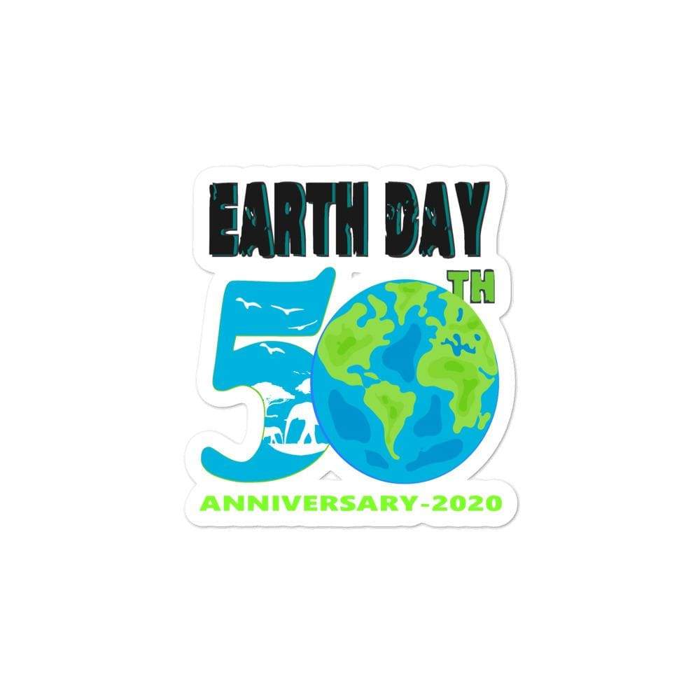 Earth Day 50th Anniversary Bubble-Free Stickers