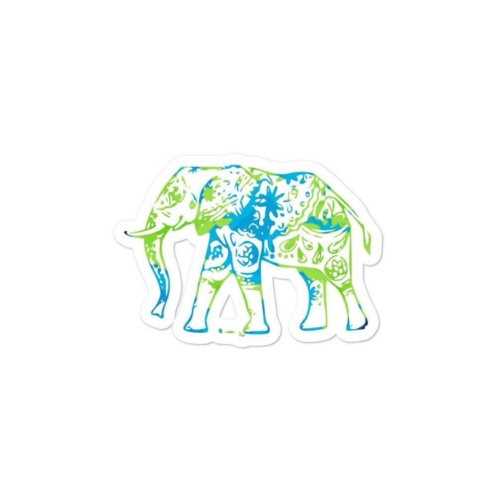 Earth Elephant Bubble-Free Stickers